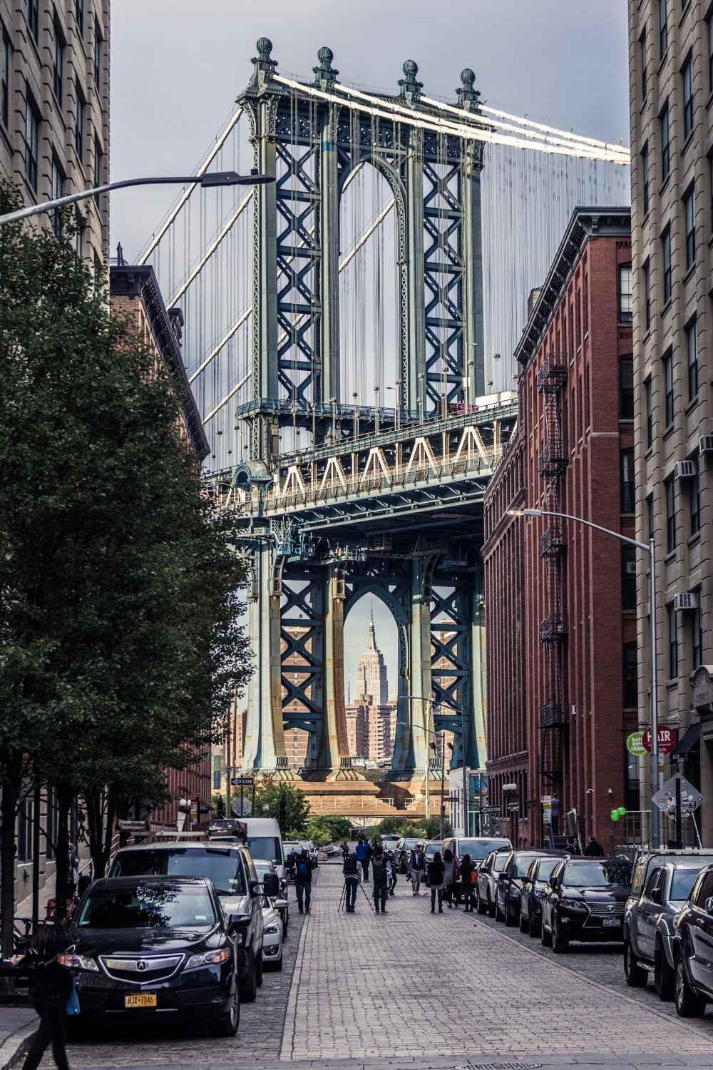 Manhattan Bridge & Empire State Building from Brooklyn